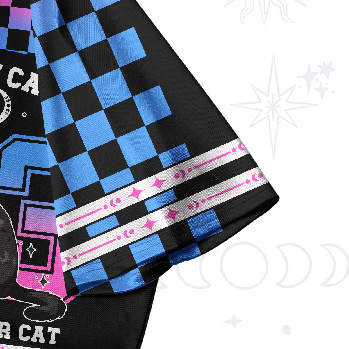 Purplehecate Sorry I Can't Go I'm an Indoor Cat Crop Jersey Top