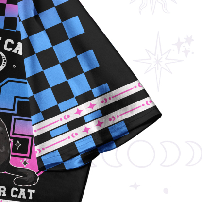 Purplehecate Sorry I Can't Go I'm an Indoor Cat Crop Jersey Top