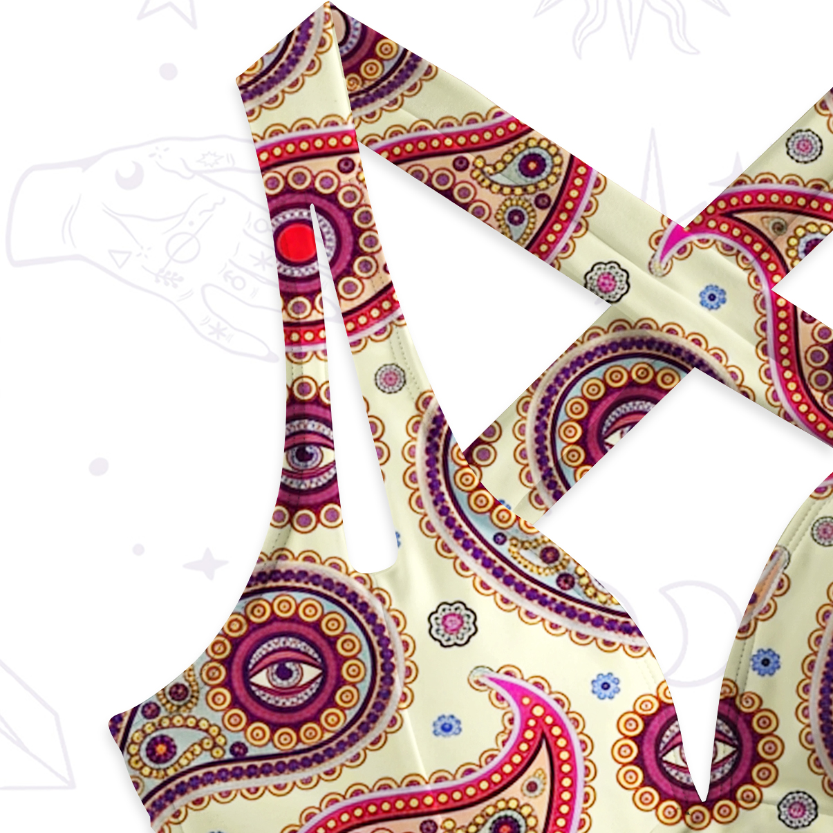 Purplehecate Mystic Paisley Dream One-Piece Swimsuit