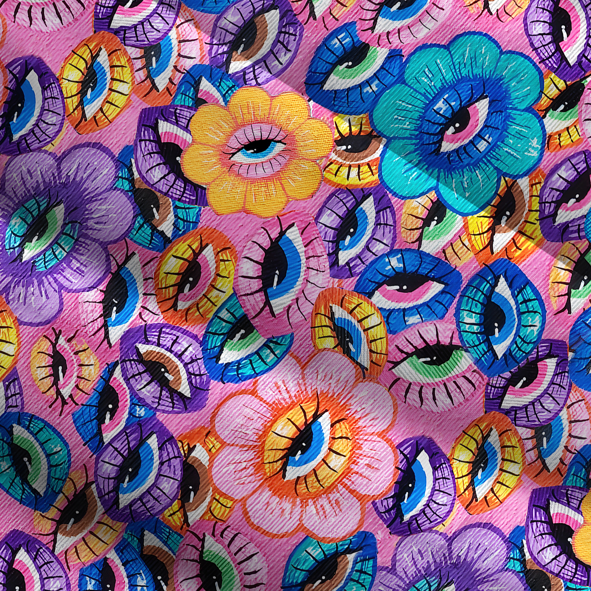 Purplehecate Psyche Eyes Wide Straps Maxi Dress