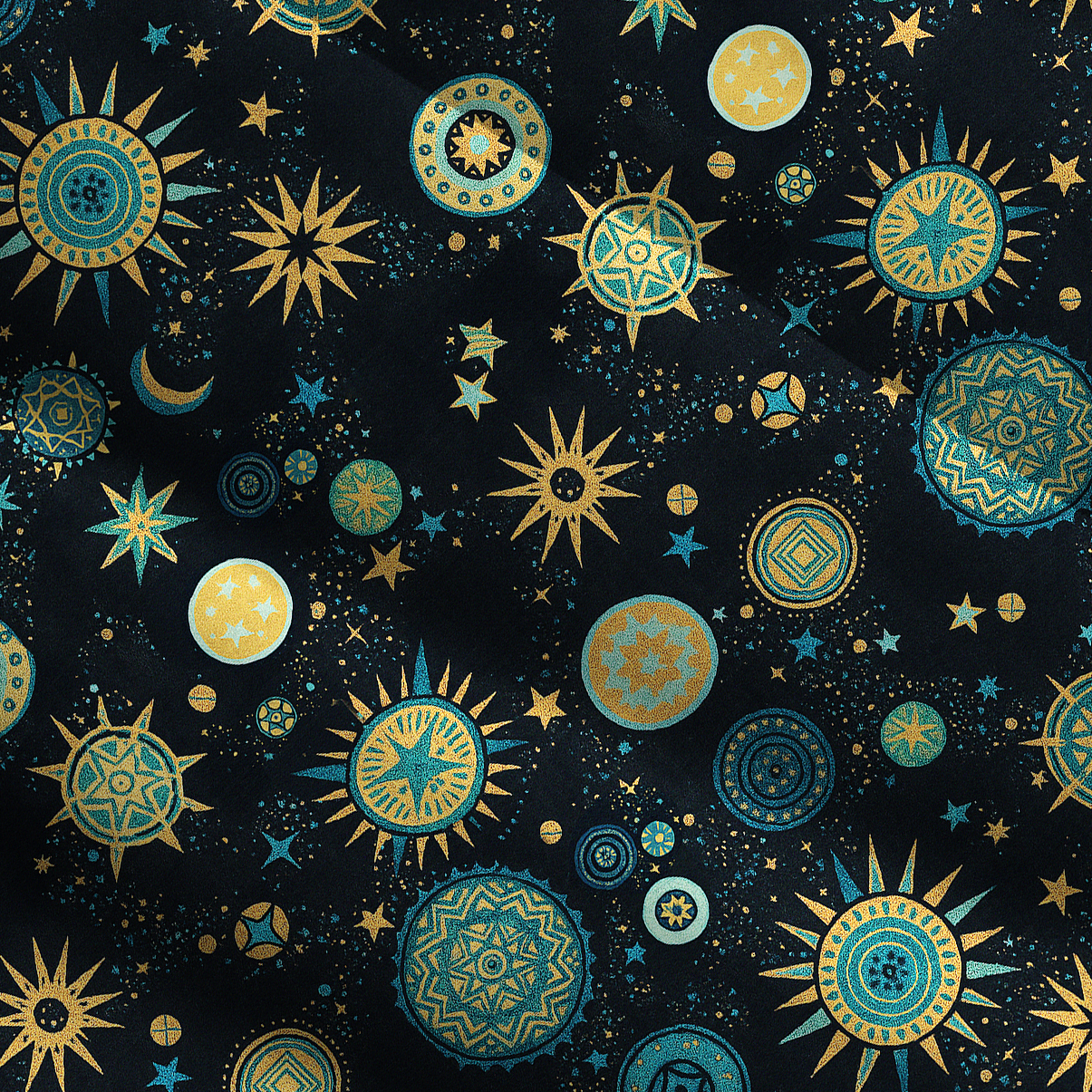 Purplehecate Starry Night Wide Straps Maxi Dress