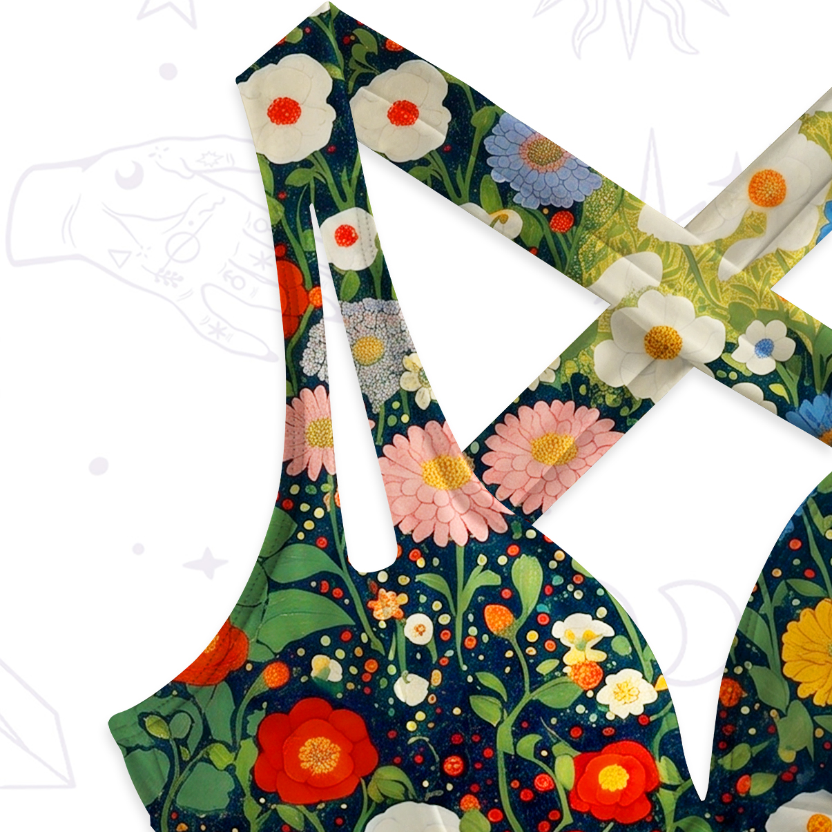 cate Vintage The Cat in Bloom One-Piece Swimsuit
