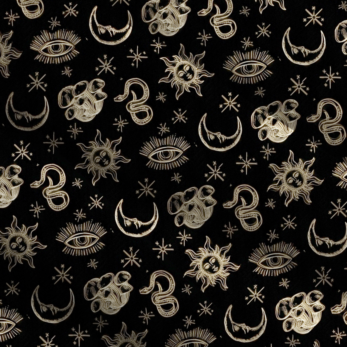 Purplehecate Celestial Moon Serpent Wide Straps Maxi Dress