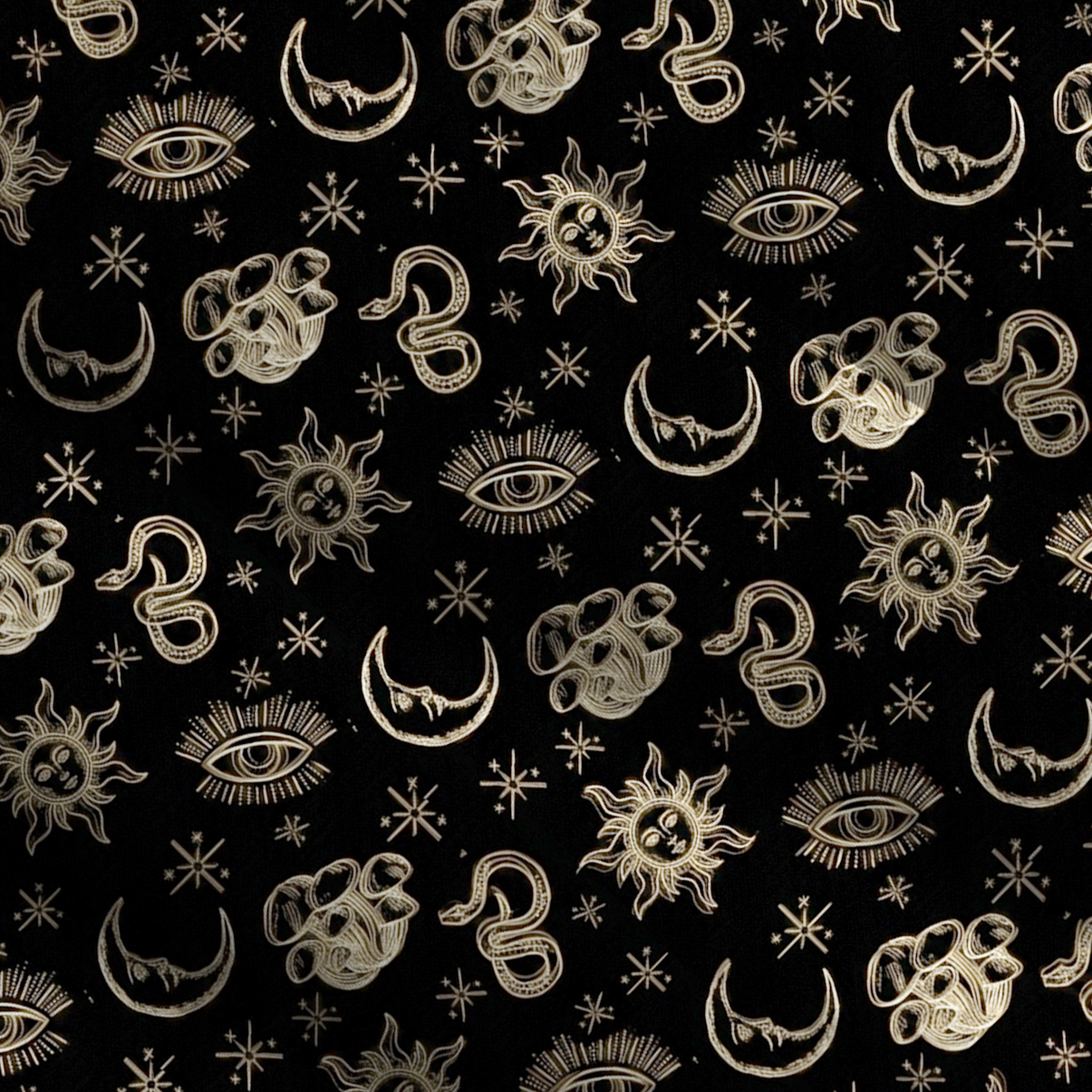 Purplehecate Celestial Moon Serpent Wide Straps Maxi Dress