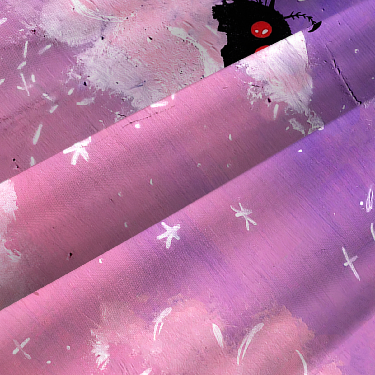 Purplehecate Celestial Dream Mothman Spaghetti Strap Midi Dress