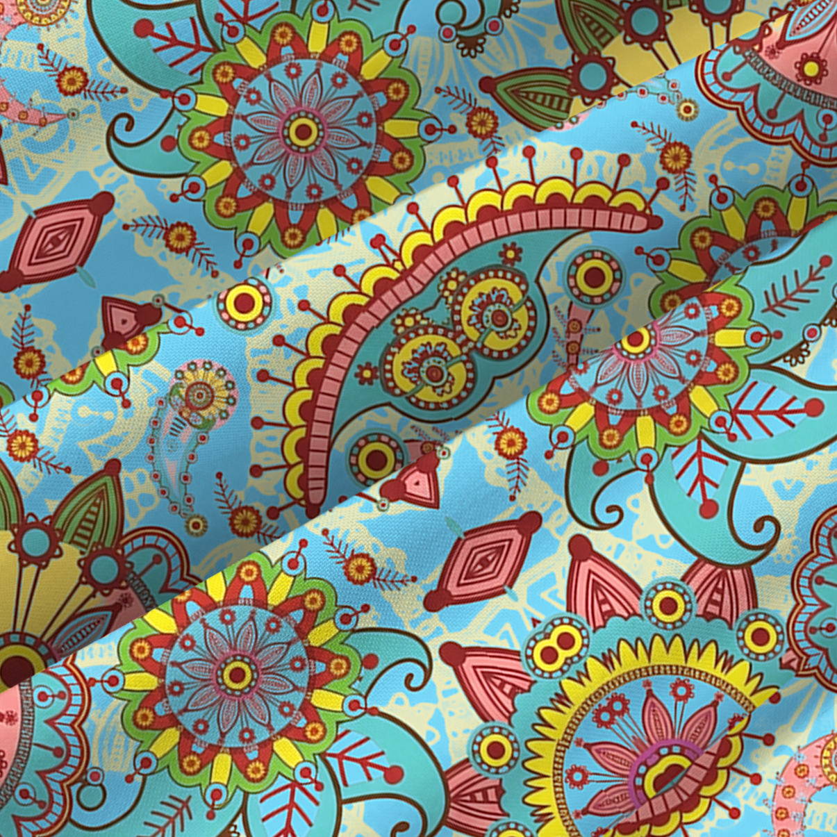 Purplehecate Mandala Dream Spaghetti Strap Midi Dress