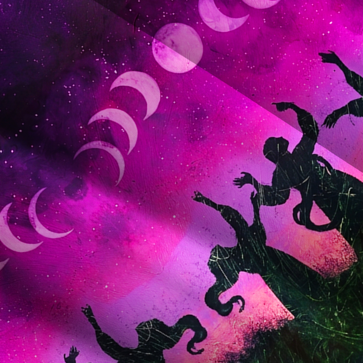 Purplehecate Moonrise Witch Gathering Wide Straps Maxi Dress