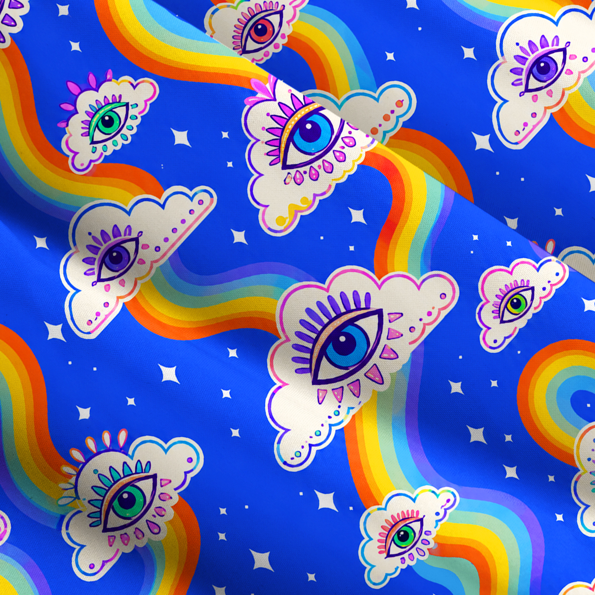 Purplehecate Rainbow Vision Pride Wide Straps Maxi Dress