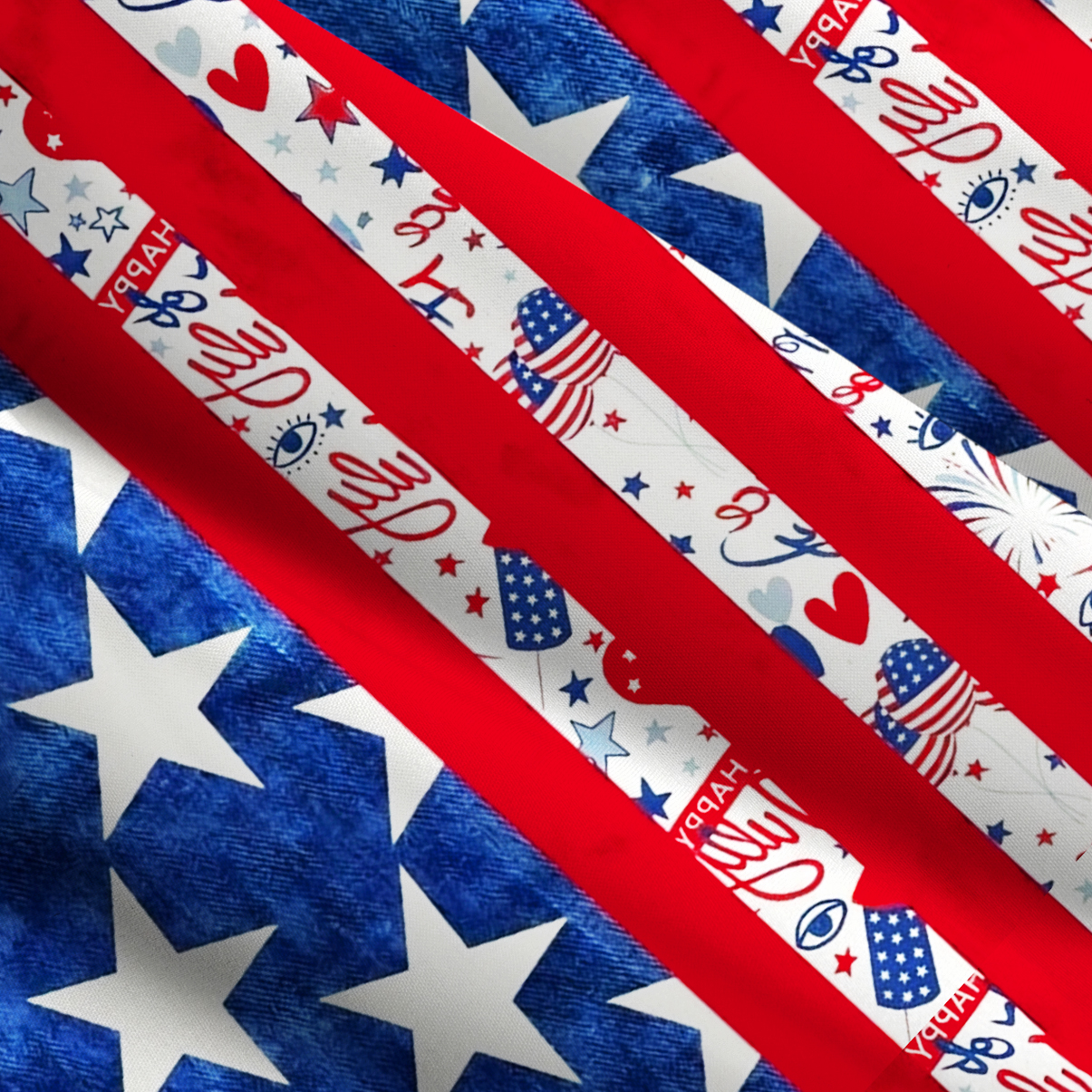 Purplehecate Star‑Spangled America Wide Straps Maxi Dress