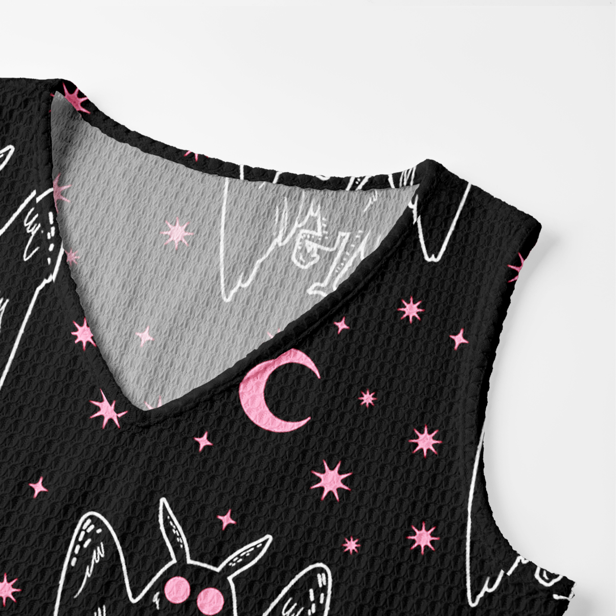 Purplehecate Witchy Mothman Night Crochet Knit Maxi Dress