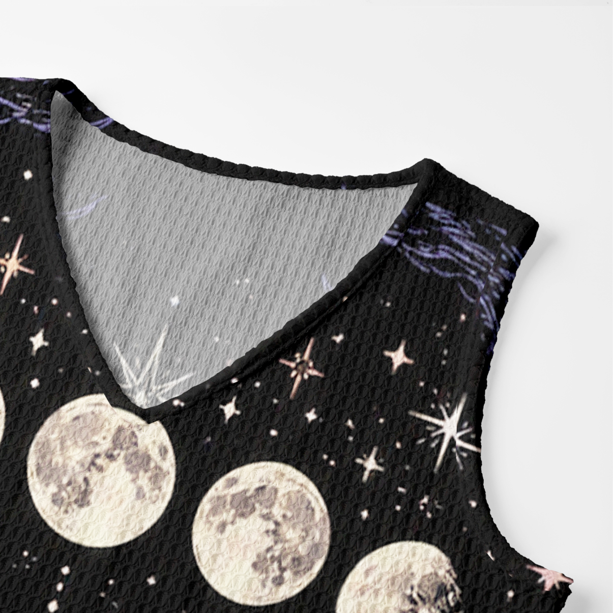 Purplehecate Moon Phase Oracle Cat Crochet Knit Maxi Dress