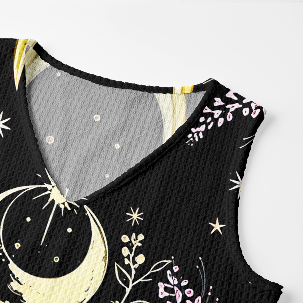 Purplehecate Mystic Lunar Moth Herbal Forest Crochet Knit Maxi Dress