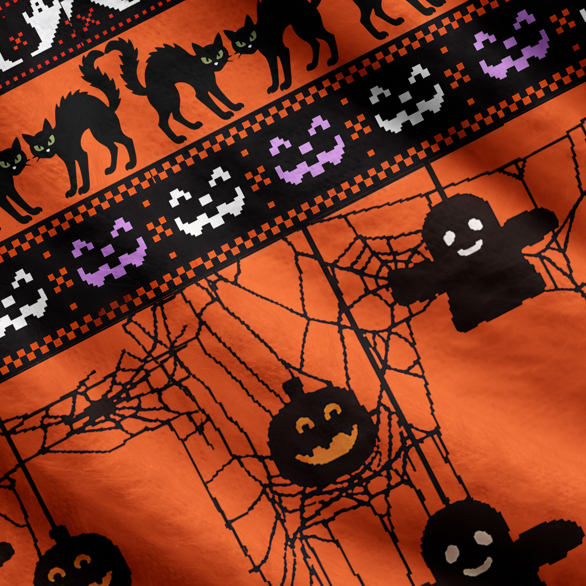 Purplehecate Halloween Black Cat Ugly Cardigan Sweaters
