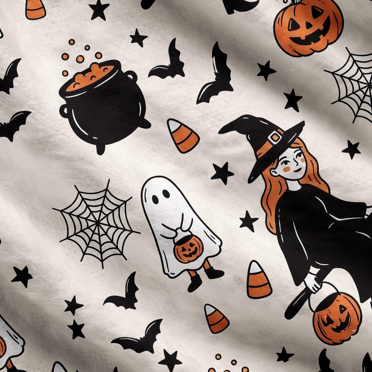 Purplehecate Playful Halloween Broomstick Witch Ugly Cardigan Sweaters