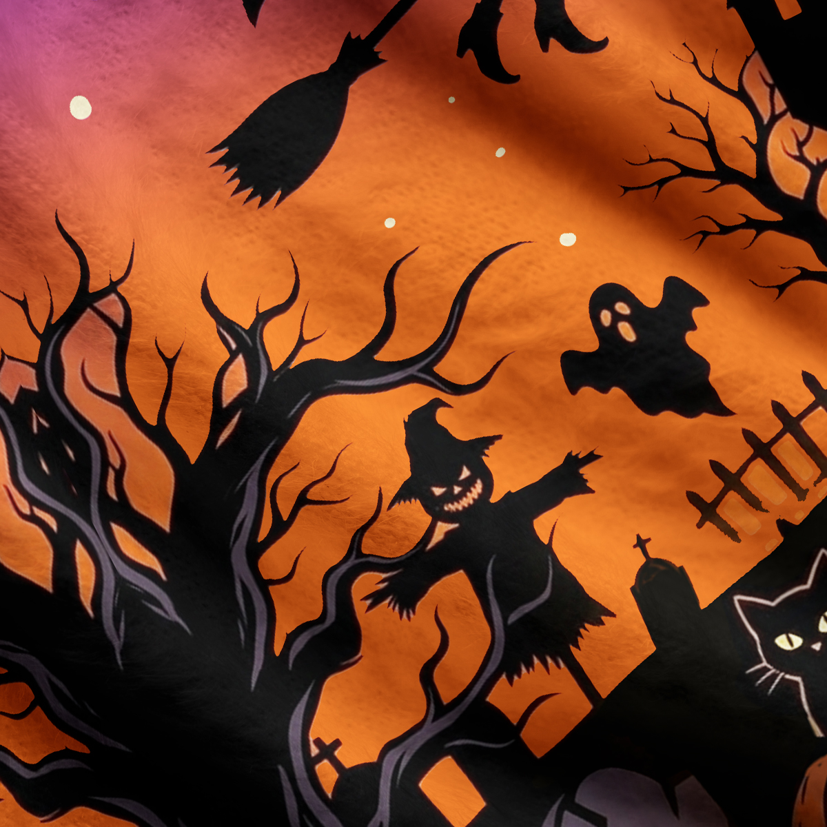 Purplehecate Witch Ride & Ghost Castle Ugly Cardigan Sweaters