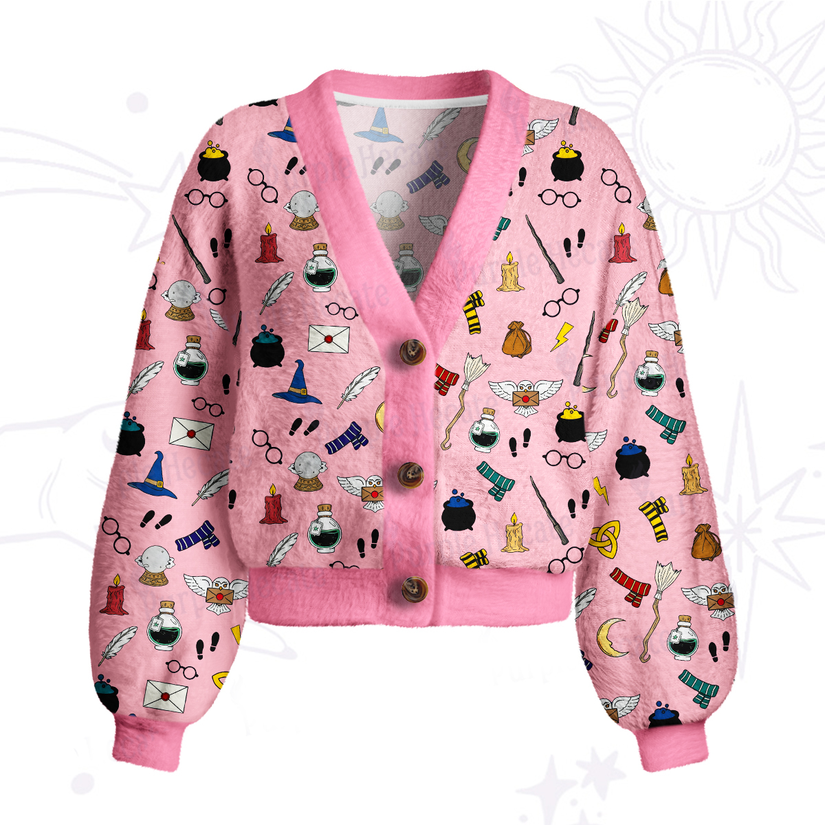 Purplehecate Wizard School Magic Cardigan Sweaters