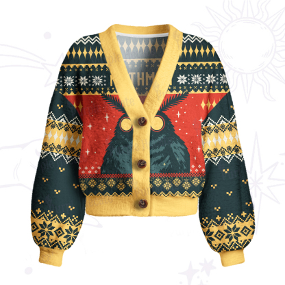 Purplehecate Mothman Eating Soup Cardigan Sweaters