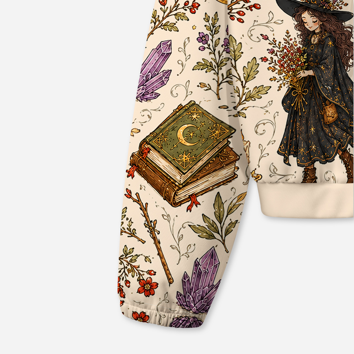 Purplehecate Herbal Witch All-Over Print Hoodie