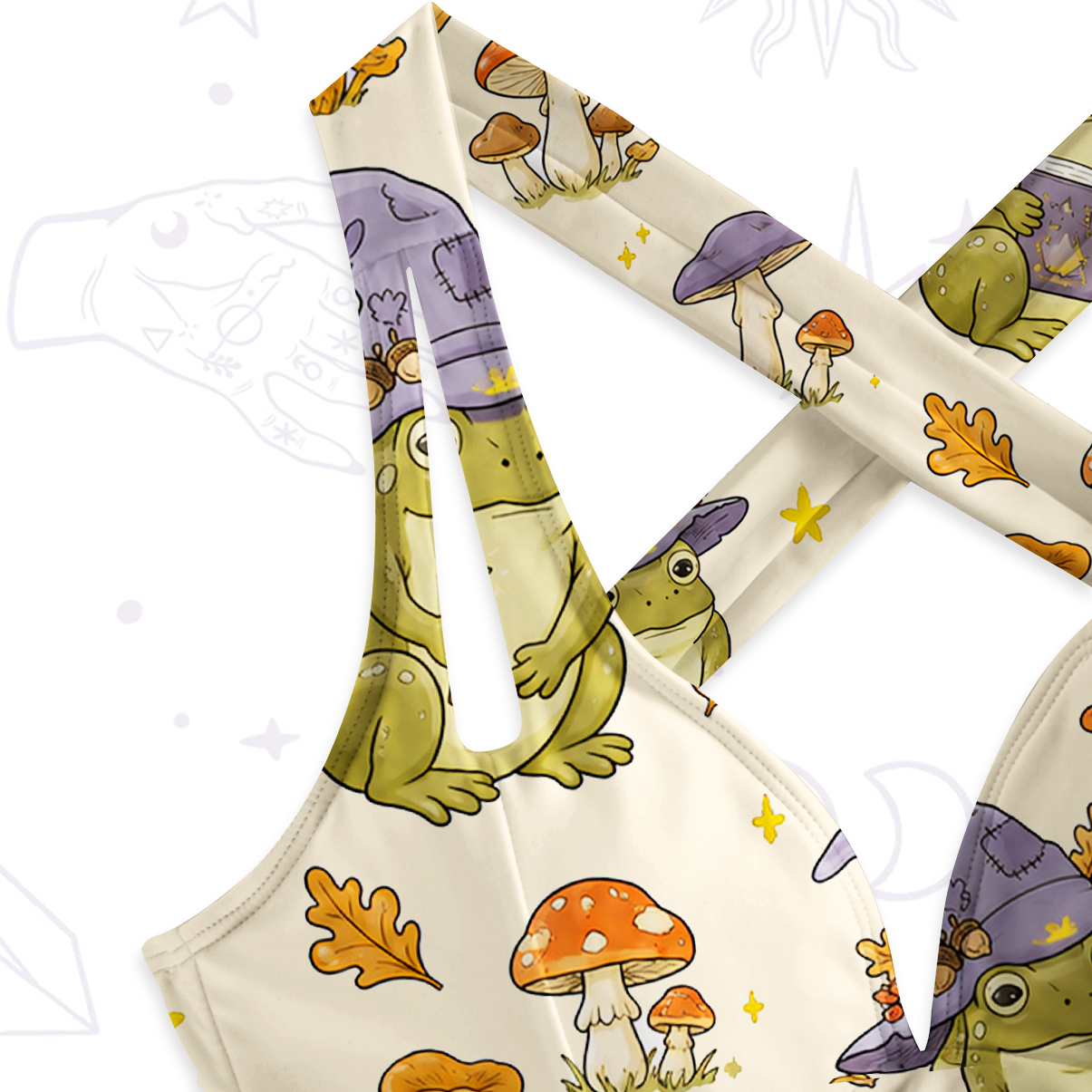 Purplehecate Wizard Frog One-Piece Swimsuit