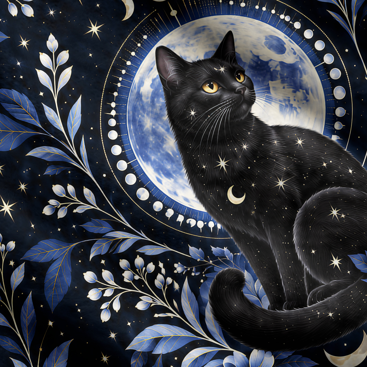 Purplehecate Lunar Oracle Witch's Cat Ugly Cardigan Sweaters