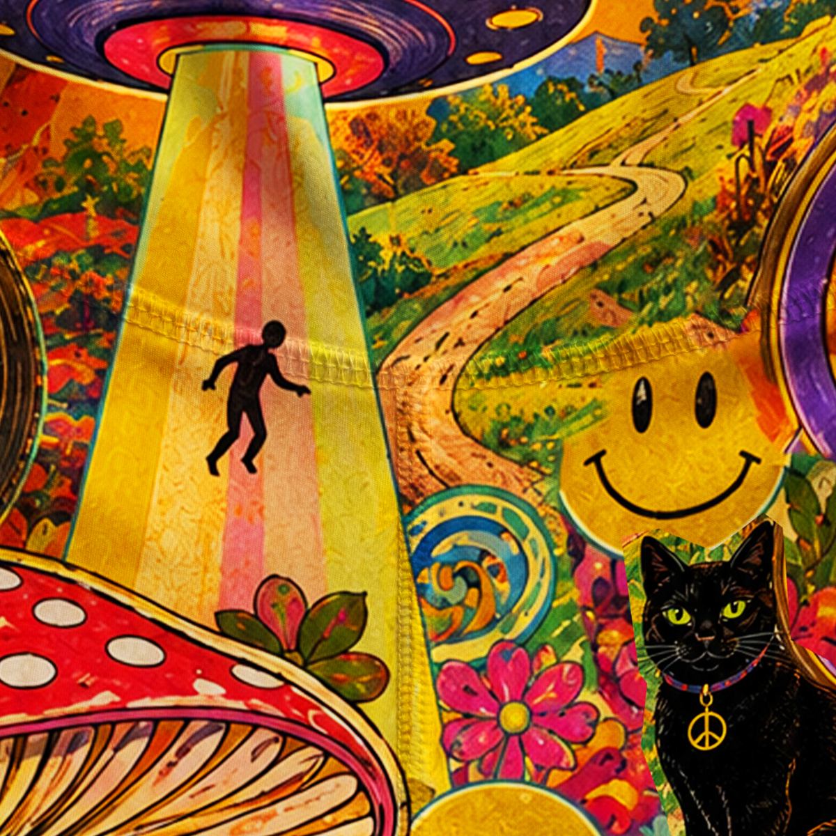Purplehecate Psychedelic Sun Alien Trip Yoga Pants