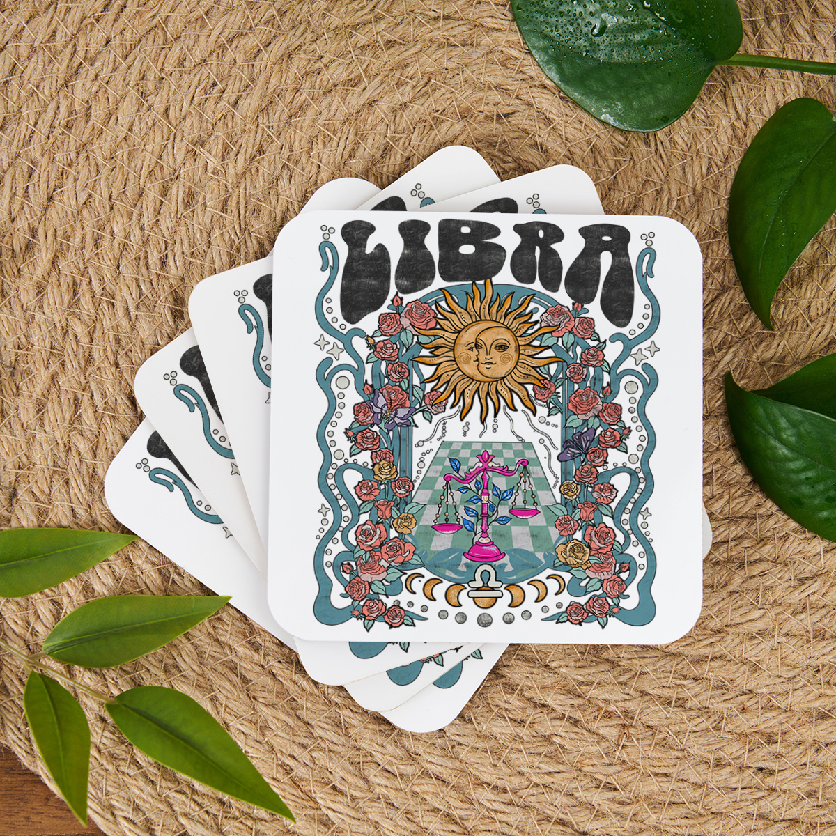 Purplehecate Libra Spirit Zodiac Coaster