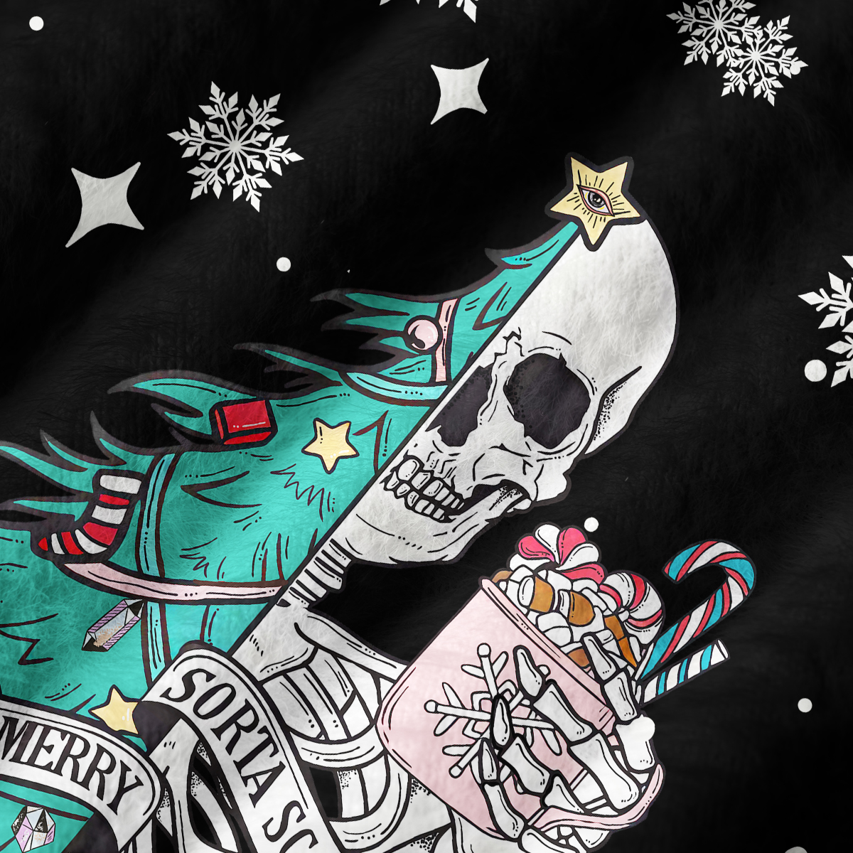 Purplehecate Sorta Merry Sorta Scary Christmas Ugly Sweater Vest