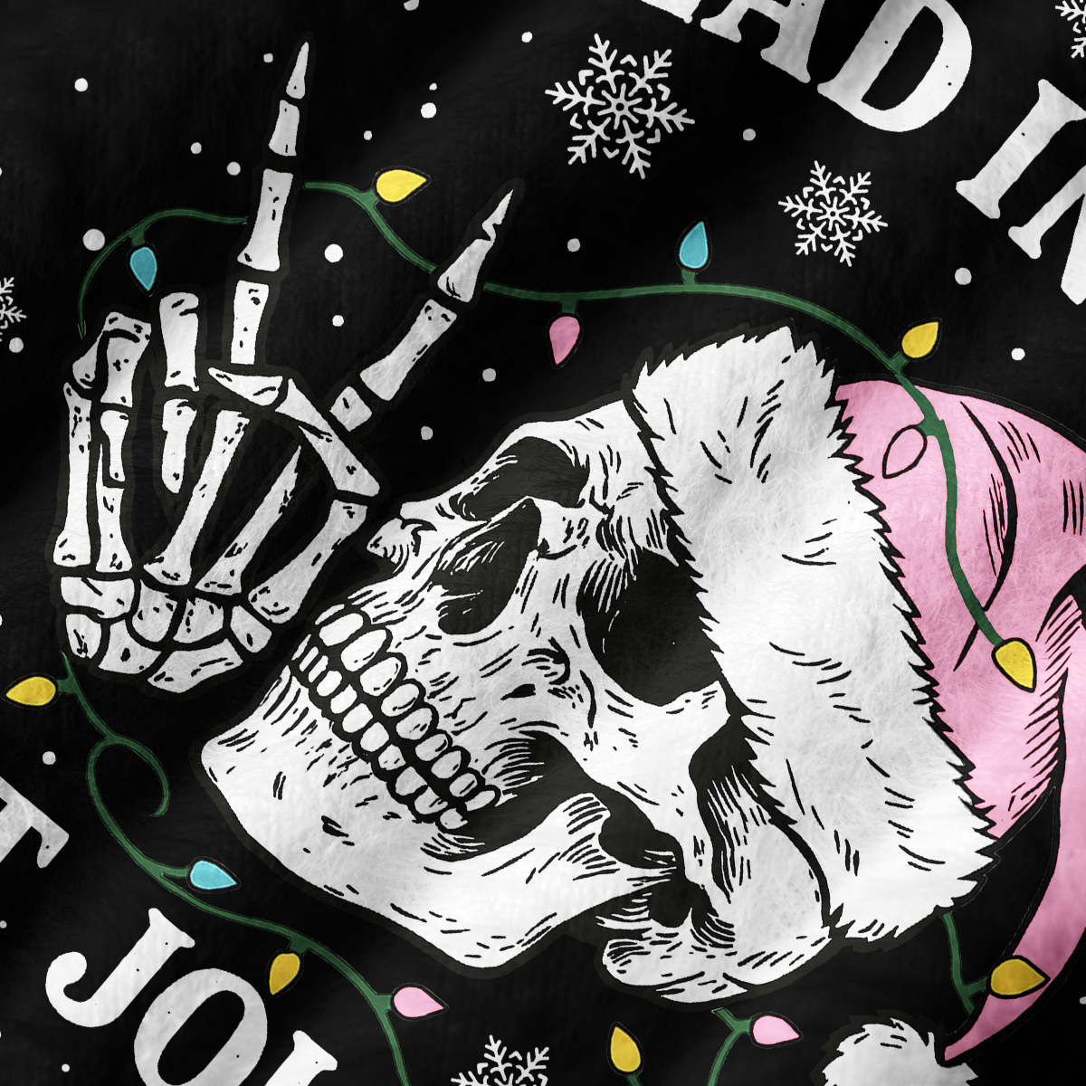 Purplehecate Dead Inside But Jolly AF Christmas Ugly Sweater Vest