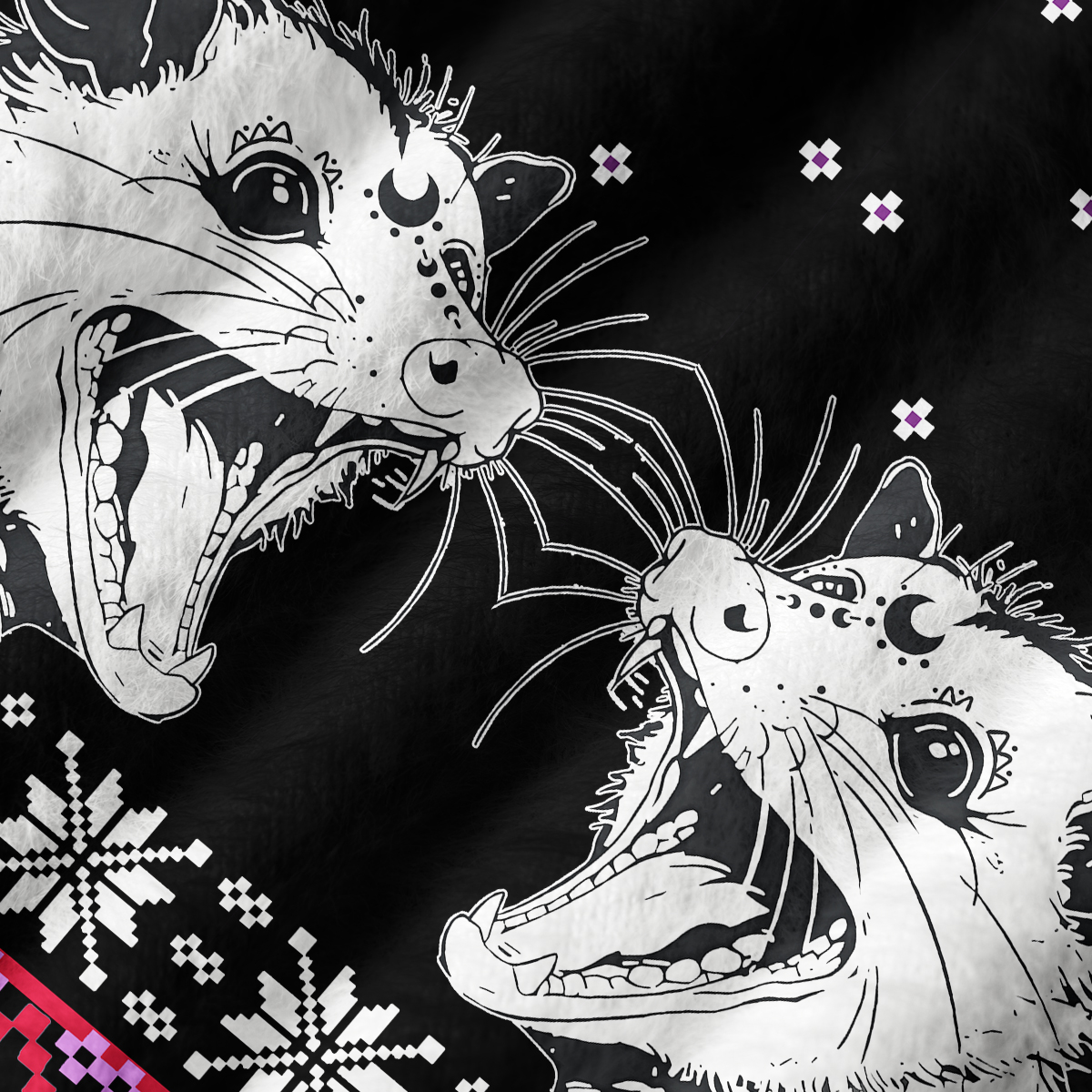 Purplehecate First Of All I'm A Delightful Opossum Ugly Sweater Vest