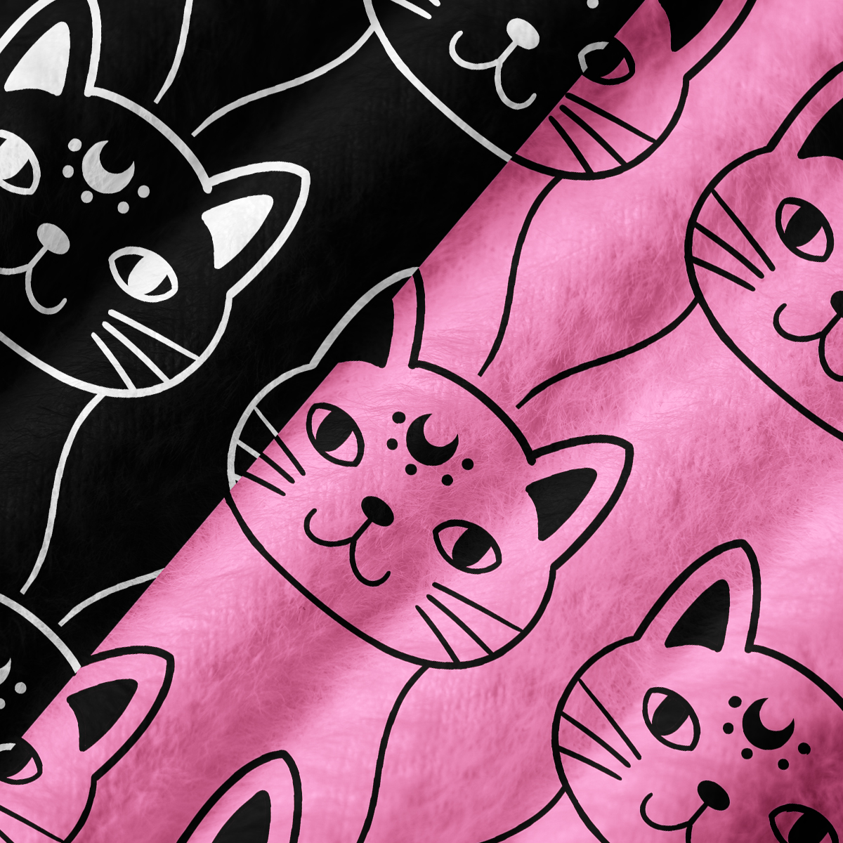 Purplehecate Sketchy Cat Ugly Sweater Vest