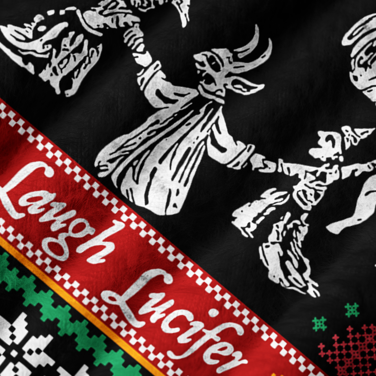 Purplehecate Live Laugh Lucifer Ugly Sweater Vest
