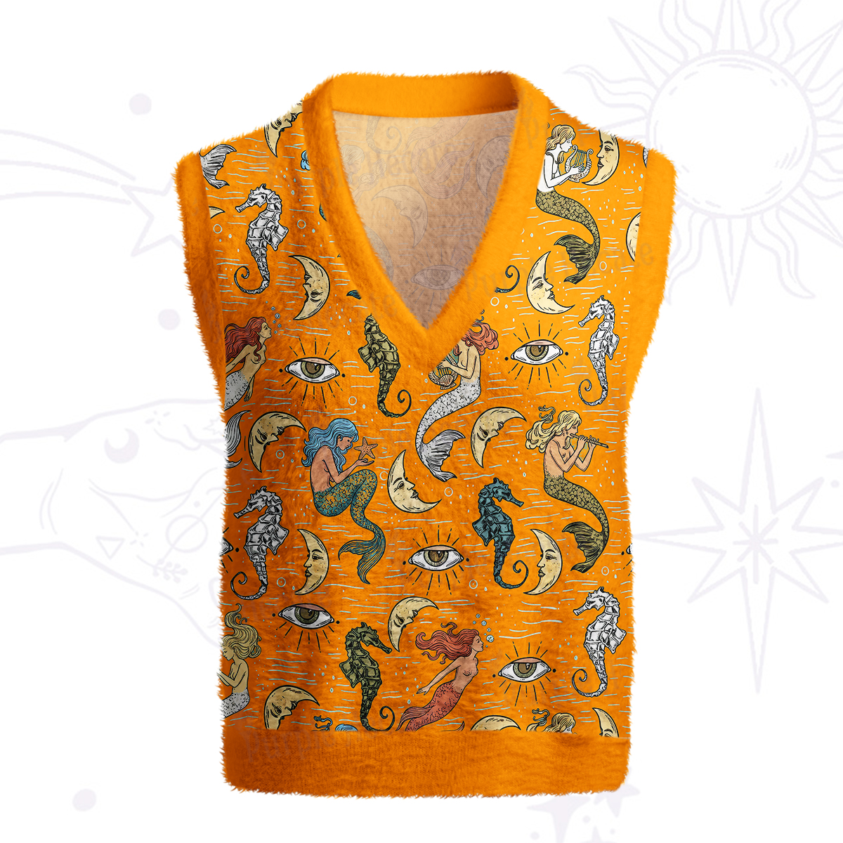 Purplehecate Mermaid Magic Ugly Sweater Vest