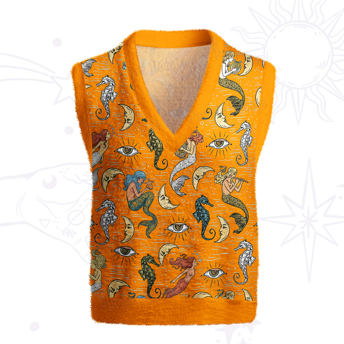 Purplehecate Mermaid Magic Ugly Sweater Vest