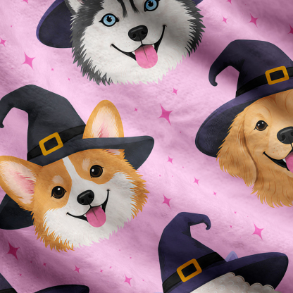 Purplehecate Witch Hat Puppy Magic Ugly Cardigan Sweaters