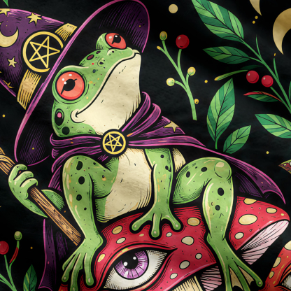 Purplehecate Toad Witch Forest Ugly Cardigan Sweaters
