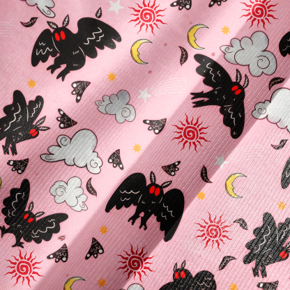 Purplehecate Cryptid Mothman Bell Sleeve Dress