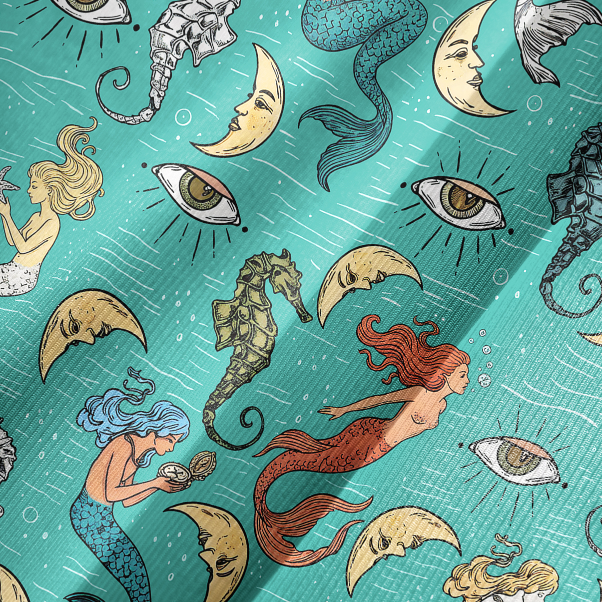 Purplehecate Mermaid Magic Bell Sleeve Dress