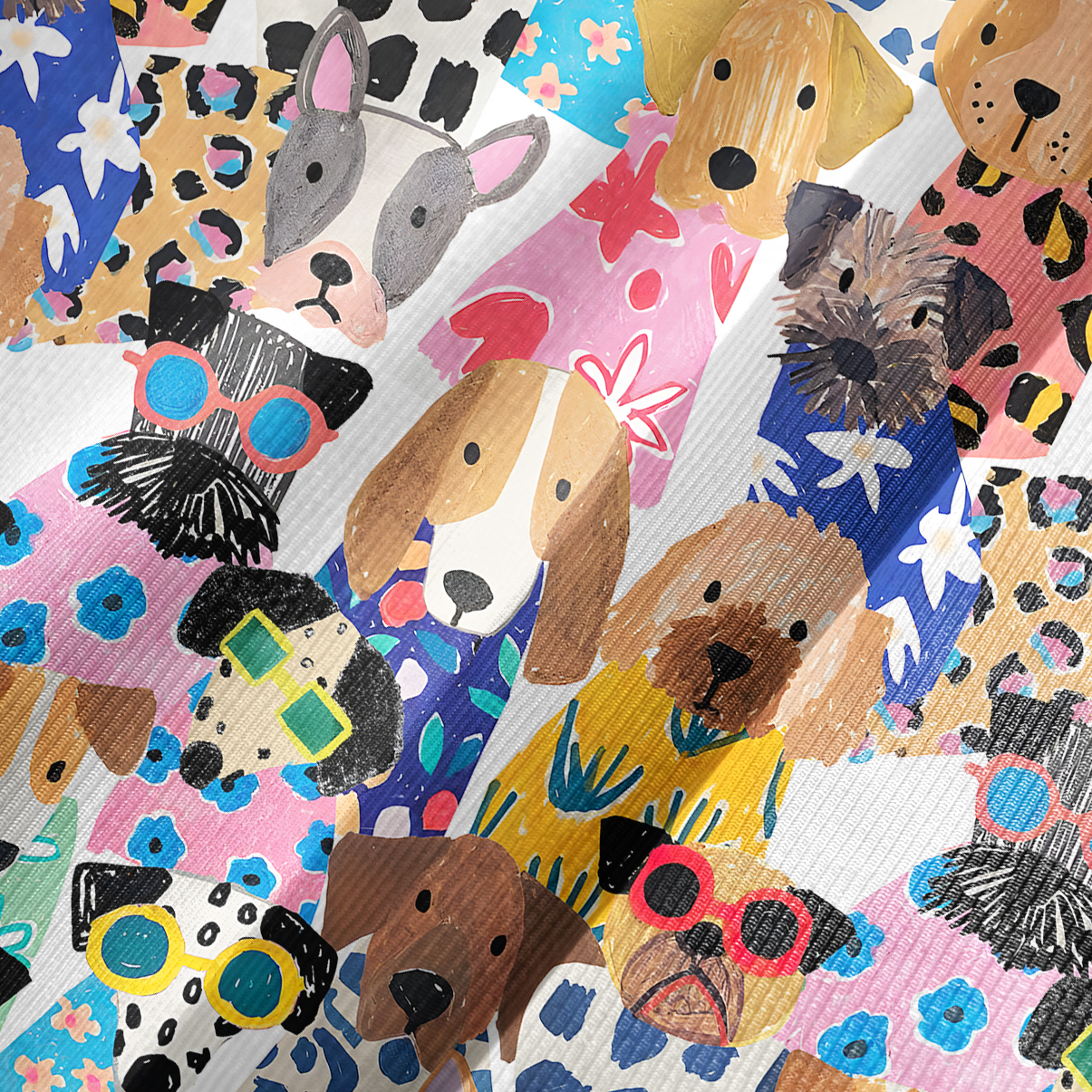 Purplehecate Puppy Parade Bell Sleeve Dress