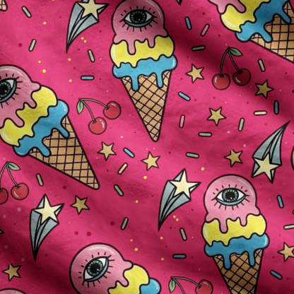 Purplehecate Melting Monster Ice Cream  Ugly Cardigan Sweaters