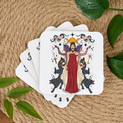 Purplehecate The Triple Goddess Hecate Coaster