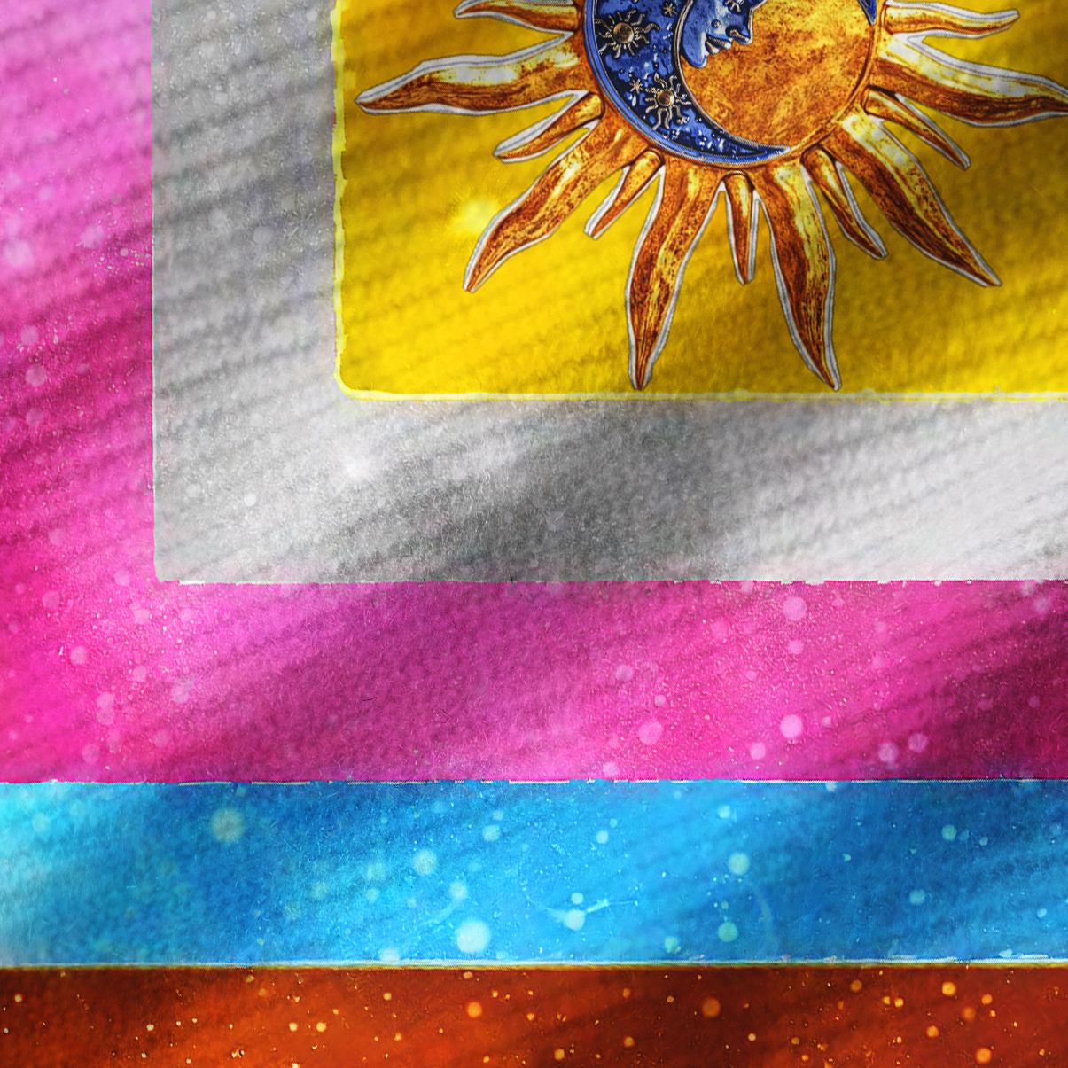 Purplehecate Progress Pride Sunburst Ribbed Knit Dress