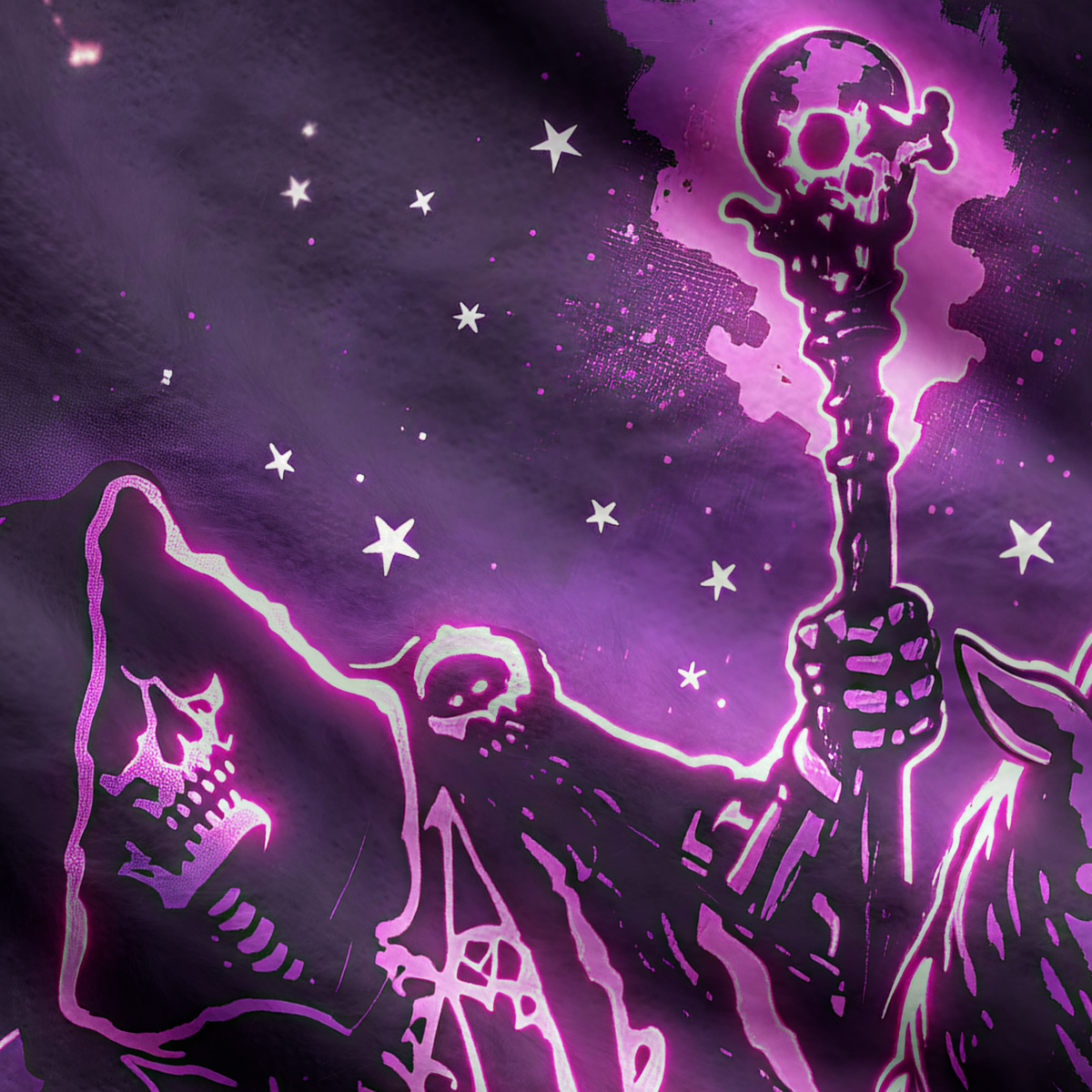 Purplehecate Gothic Death Rider Ugly Cardigan Sweaters