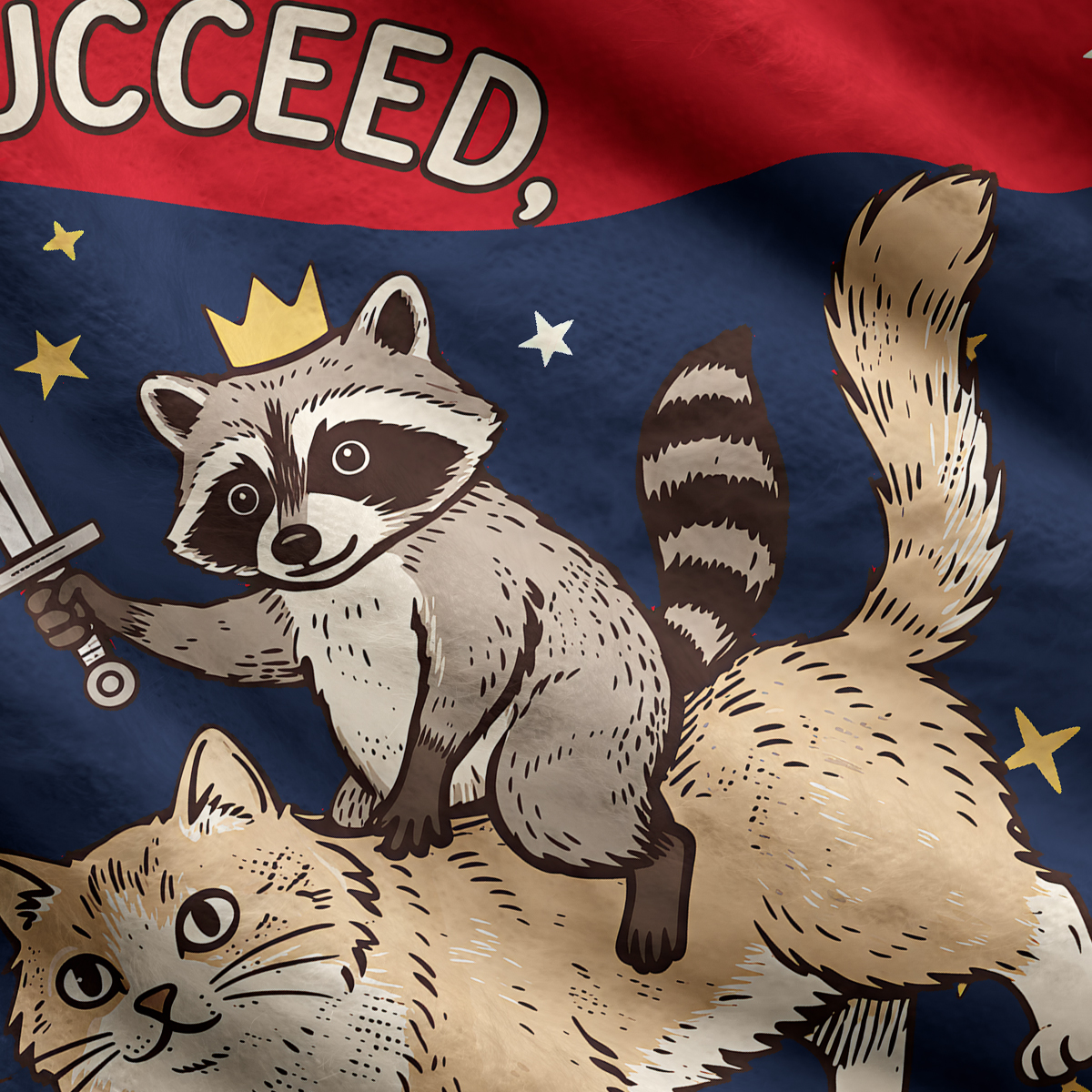 Purplehecate I Will Succeed Because I Am Insane Funny Raccoon Ugly Cardigan Sweaters