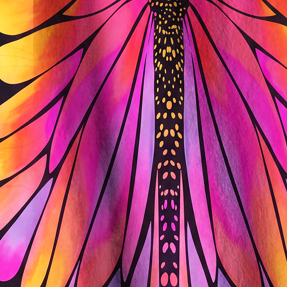 Purplehecate Butterfly Wings Full Zip Fleece Jacket