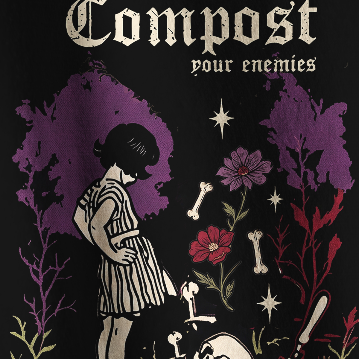 Purplehecate Compost Your Enemies Full Zip Fleece Jacket