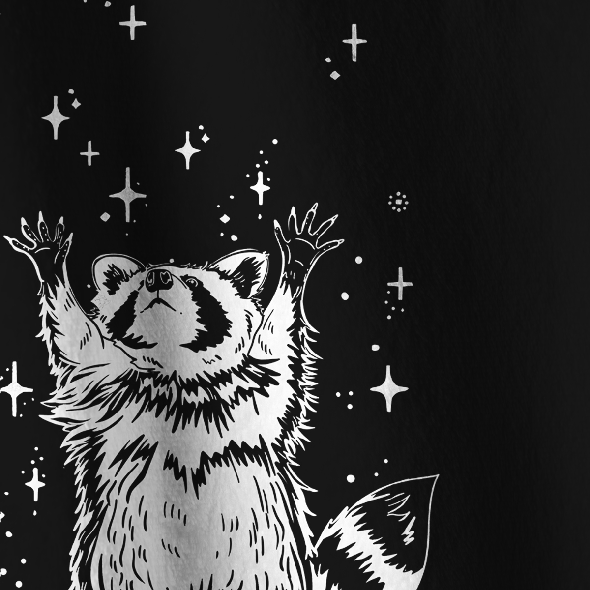 Purplehecate In My Feral Era Raccoon Full Zip Fleece Jacket