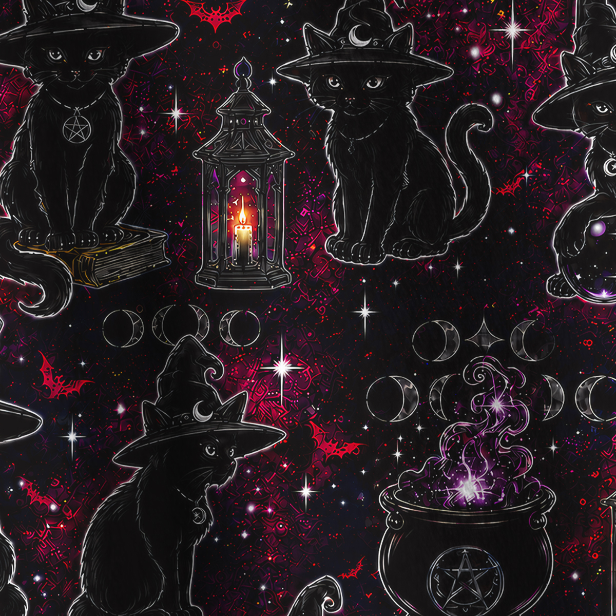 Purplehecate Brewing Black Cat Full Zip Fleece Jacket