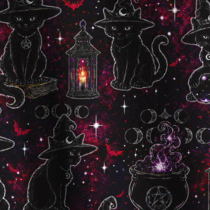 Purplehecate Brewing Black Cat Full Zip Fleece Jacket