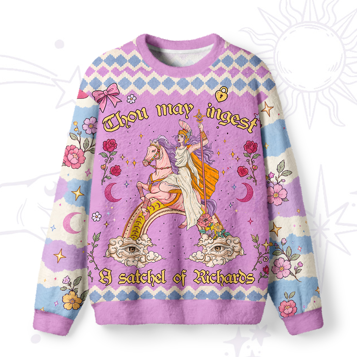 Purplehecate Thou may ingest a satchel of Richards Fuzzy Ugly Sweatshirt