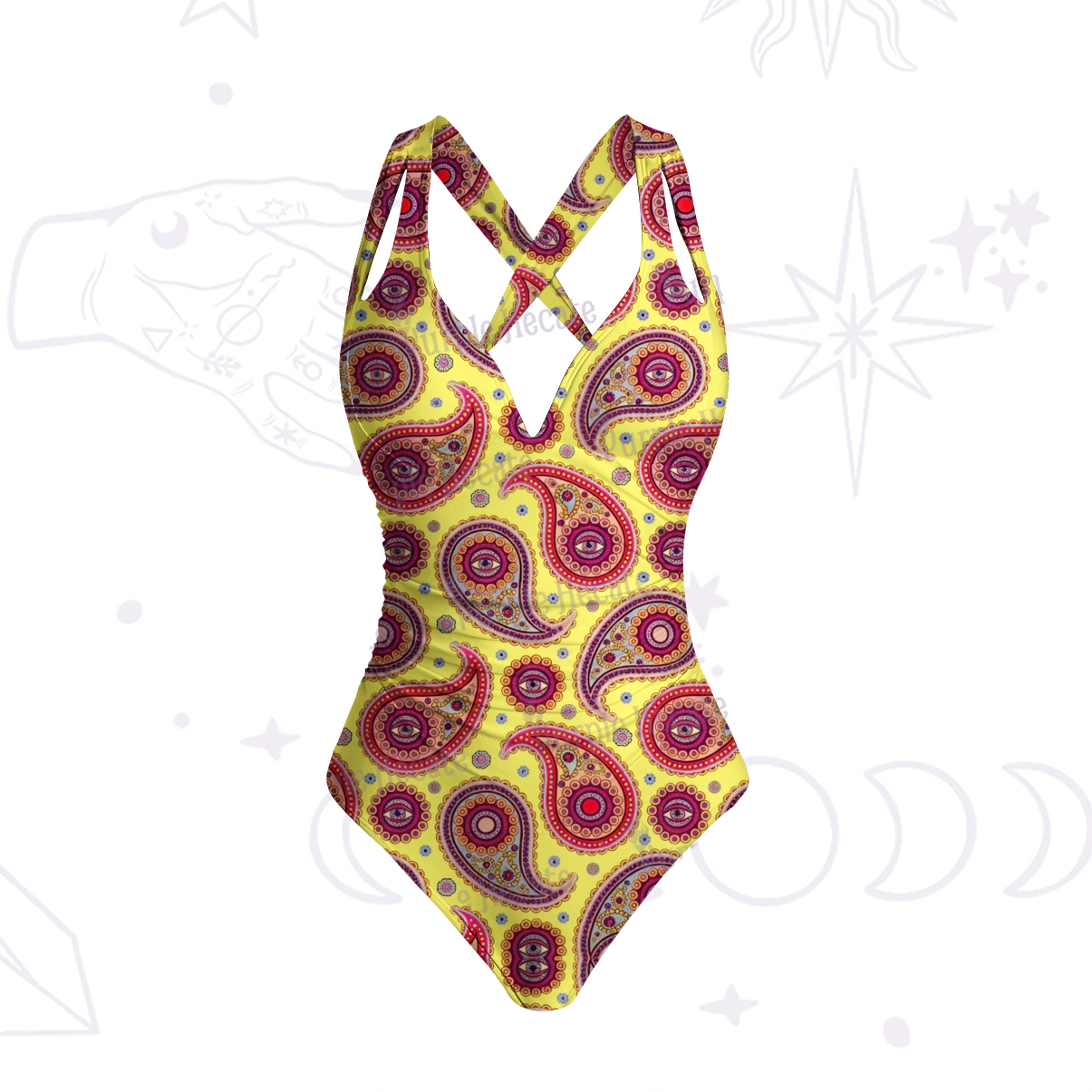 Purplehecate Mystic Paisley Dream One-Piece Swimsuit